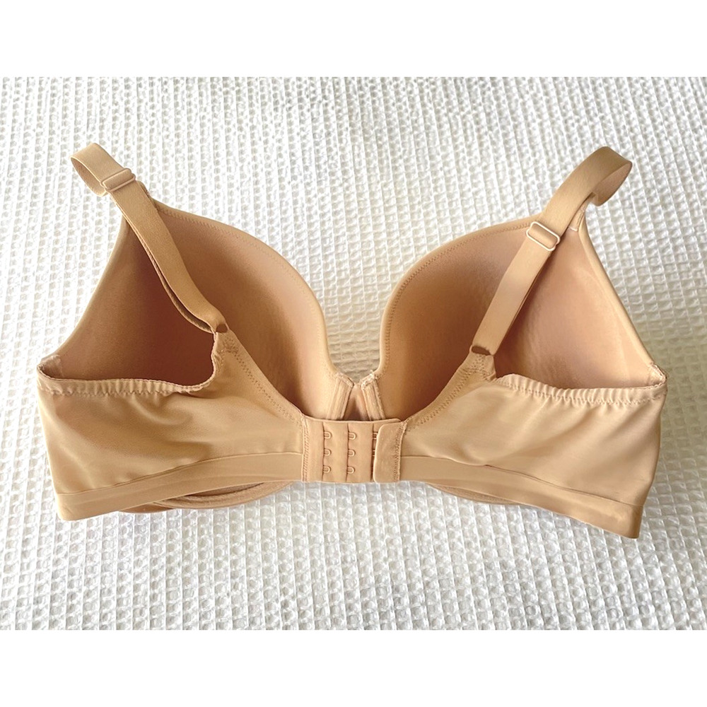 Wacoal Bra Size 38G Shape Revelation Shallow Top Underwire T-Shirt Praline Beige - Picture 3 of 4